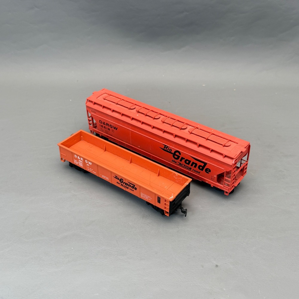Bachmann Steel Gondola & Athearn Centerflow Hopper Rio Grande D&RGW‎ HO Lot